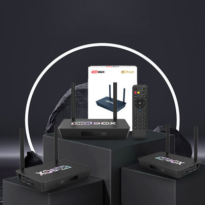 Digibox Quad Core ARM Cortex A53 Digibox Smart TV Box télécommande vocale par Bluetooth