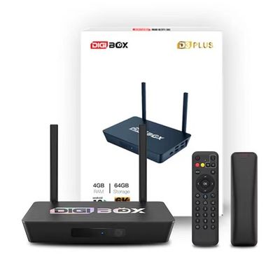 Digibox 2.4G 5.8G téléviseur Android 4K Dispositif de streaming prend en charge le WiFi 6 Regardez la télévision en direct gratuitement