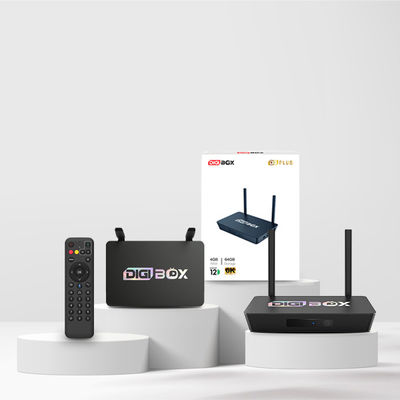 2024 Dernière boîte de télévision DIGIBox avec télécommande vocale 2 mètres 6K ULTRAHD 4 Go de RAM + 64 Go de stockage