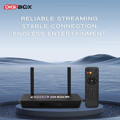 Digibox Contrôle de la voix Smart 2.4Ghz 5.8Ghz Dual Band WiFi 6 64 Go TV Box