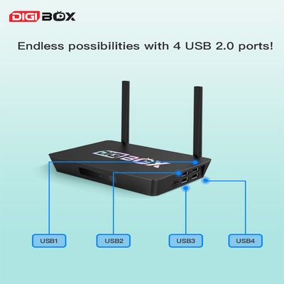 Digibox 64 Go Android TV Box 4K Quad Core ARM Cortex A53 Smart Box Android