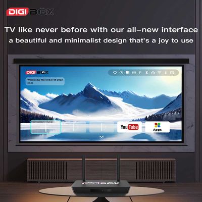 Digibox Smart Android TV Box Android 12 télécommande vocale